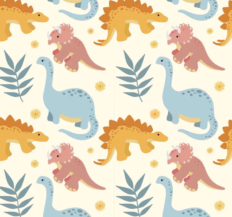 Minimalist style dinosaur roller blind - TenStickers