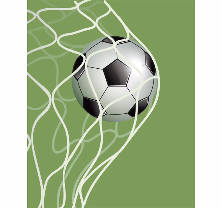 Moving ball in goal football roller blind - TenStickers