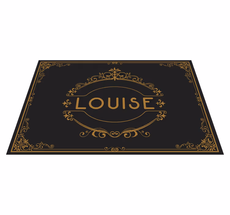 Ornamental with customisable name placemats - TenStickers