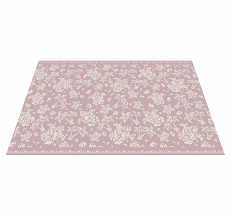 Floral motif surface placemat - TenStickers