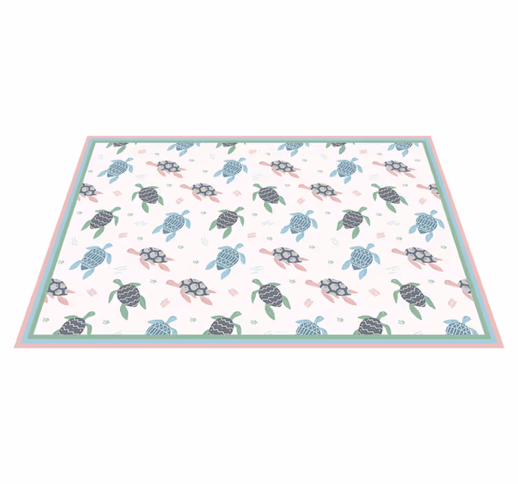 Children placemat with turtle themed design - TenStickers