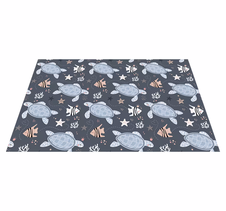 Children placemat ocean creature design - TenStickers
