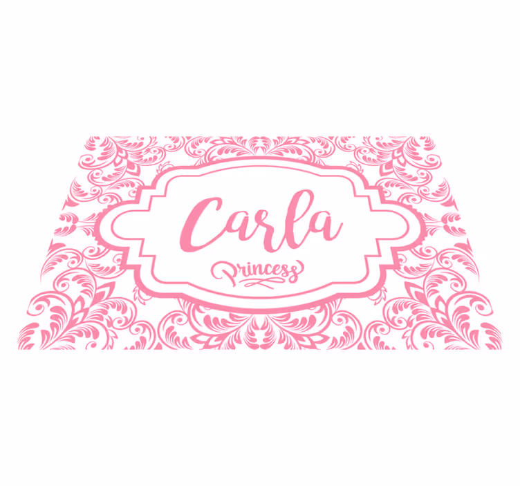 Customisable placemat with elegant name design - TenStickers