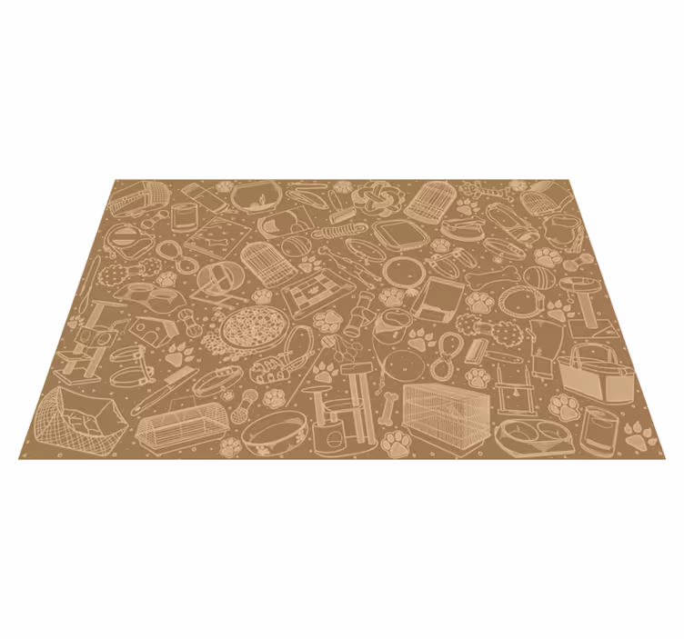 Intricate kitchen elements placemat - TenStickers