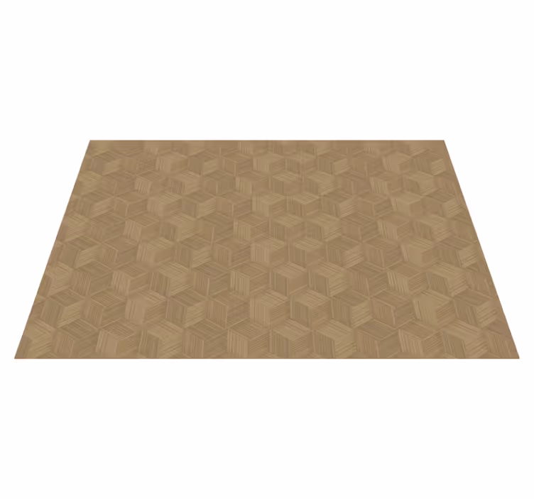 Hexagonal wood pattern placemat - TenStickers