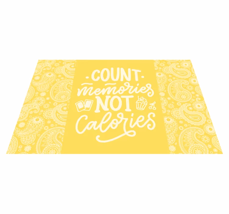 Placemat with quote count memories idea - TenStickers