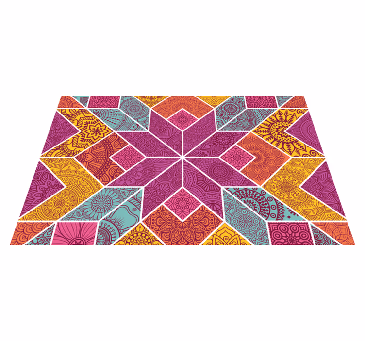 Original placemat colorful geometric design - TenStickers