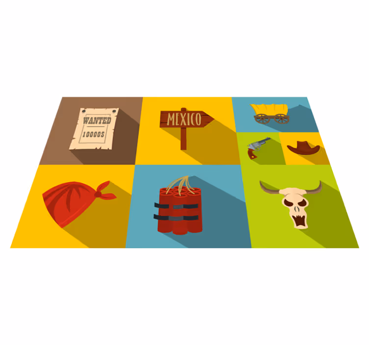Original placemat in vibrant mexican style - TenStickers