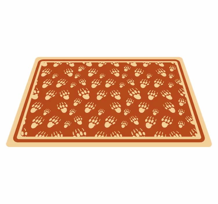 Paw print pattern placemat - TenStickers