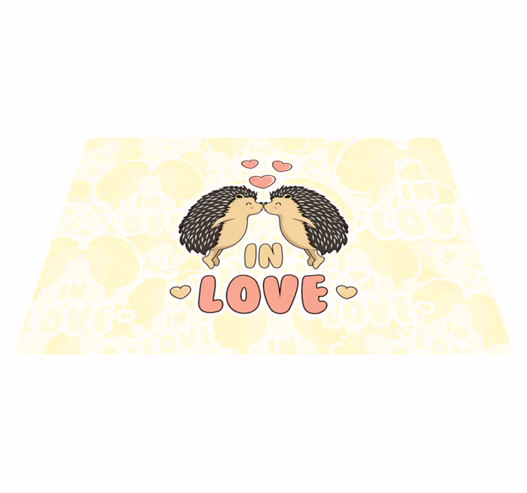 Children placemat hedgehog lovers design - TenStickers