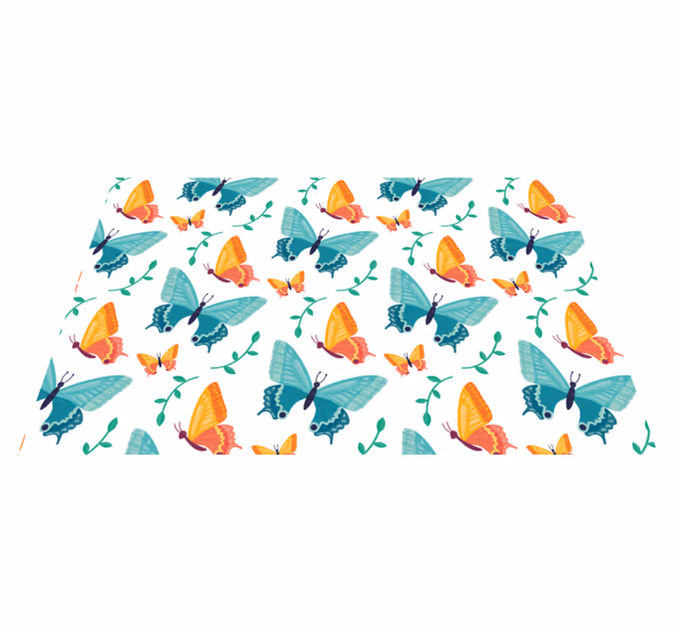 Original placemat with colorful butterfly design - TenStickers