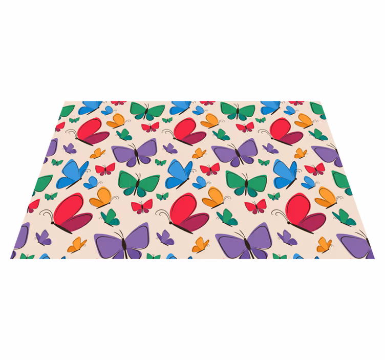butterflies flying for kids butterfly placemats - TenStickers