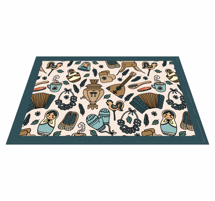 Original placemat cultural icons design - TenStickers