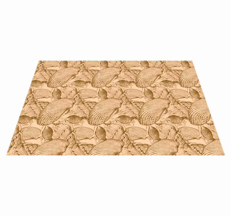 Shell texture surface placemat - TenStickers