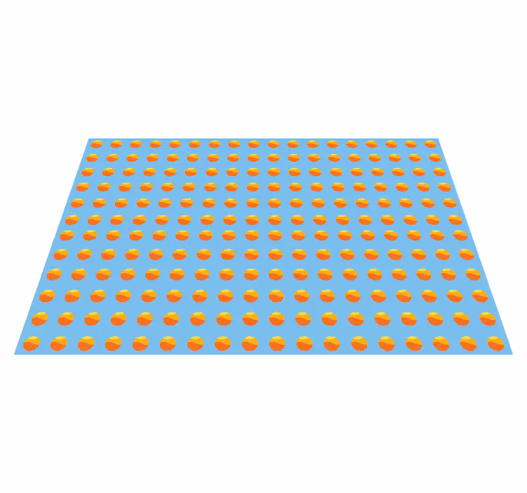 Modern placemat with vibrant circular designs - TenStickers
