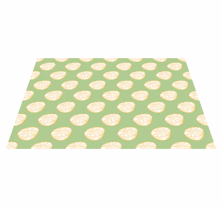 Green and Yellow Lemon citrus placemats - TenStickers
