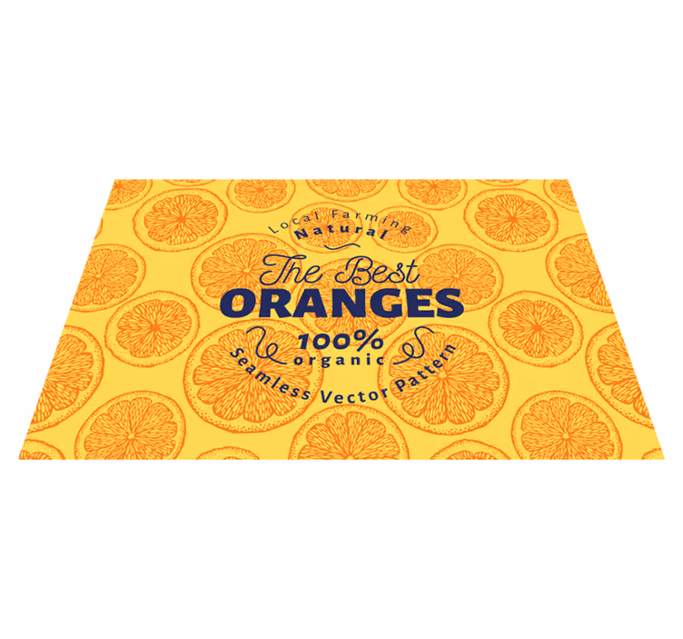 Original placemat in organic orange design - TenStickers