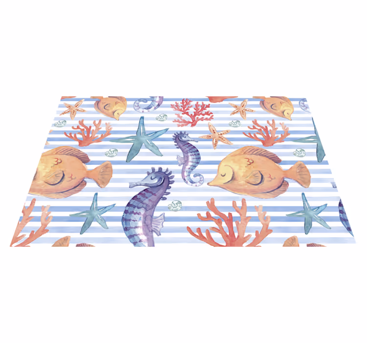 Original placemat underwater decor table setting - TenStickers