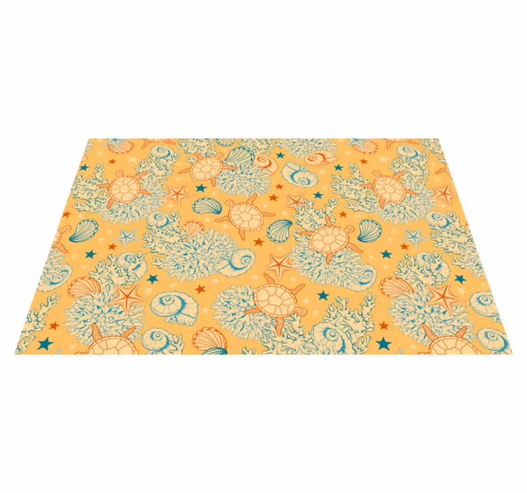 Undersea Life Soft Colours sea life placemats - TenStickers