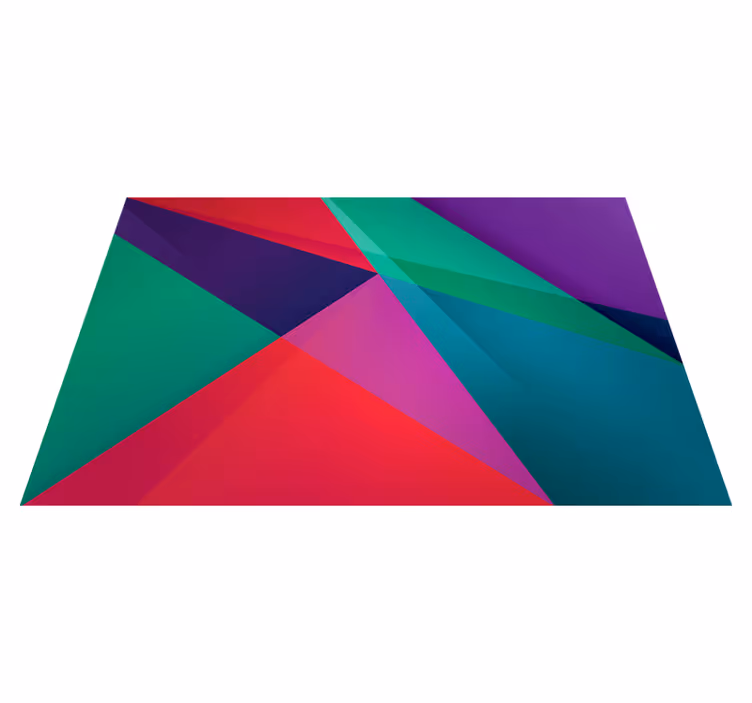 Modern placemat with colorful geometric design - TenStickers