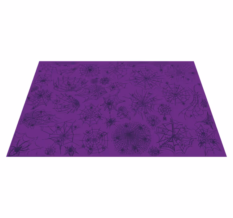 Purple with spider and web  Halloween placemats - TenStickers