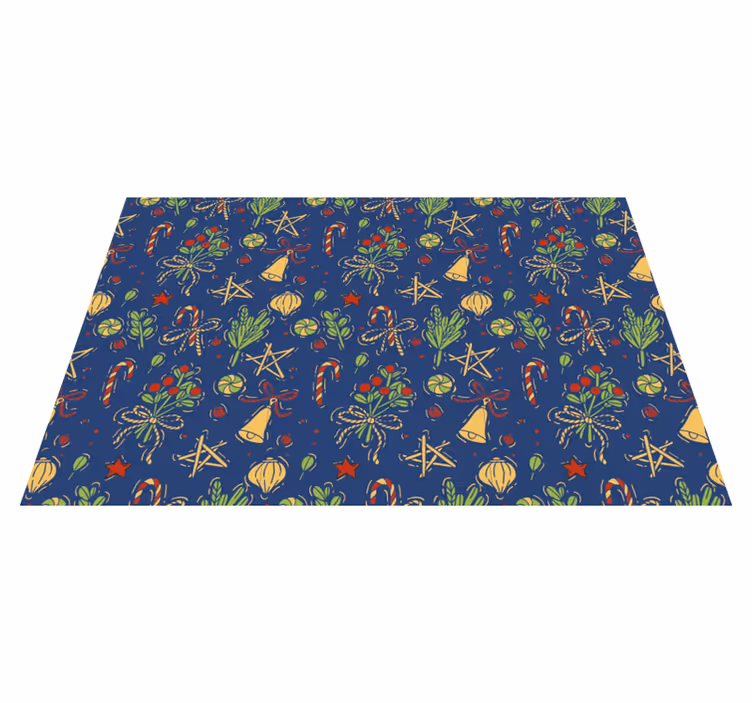 Christmas placemat christmas themed table setting - TenStickers