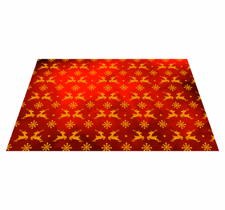Christmas placemat red reindeer design - TenStickers