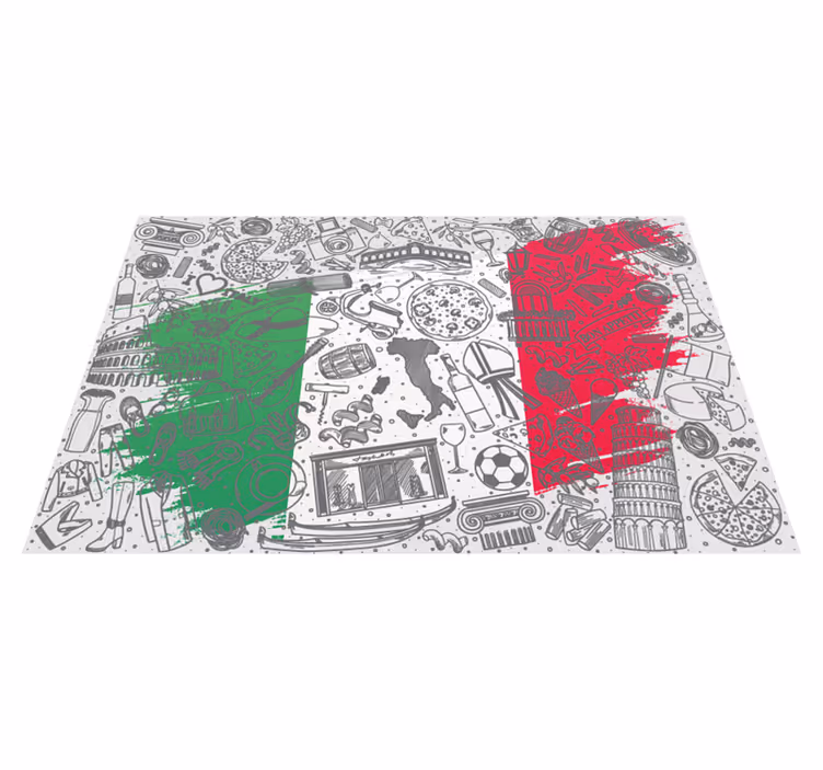 Original placemat italian culinary design - TenStickers