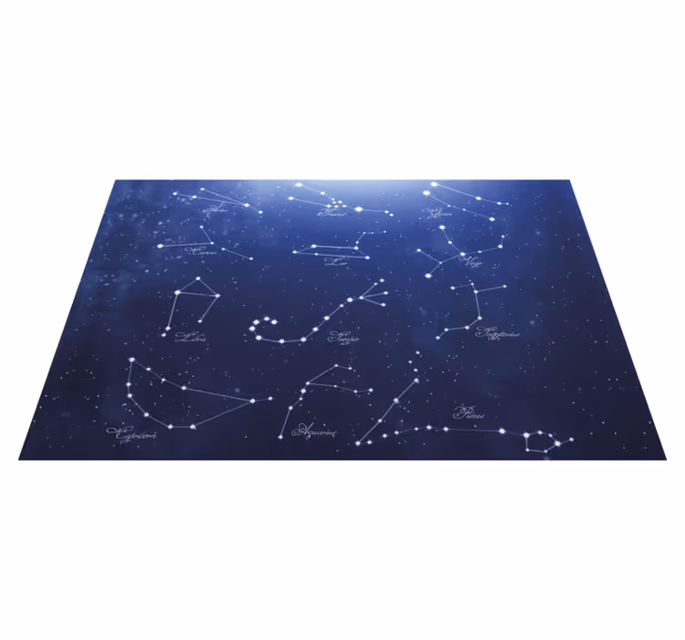 Placemat with quote constellations star map - TenStickers