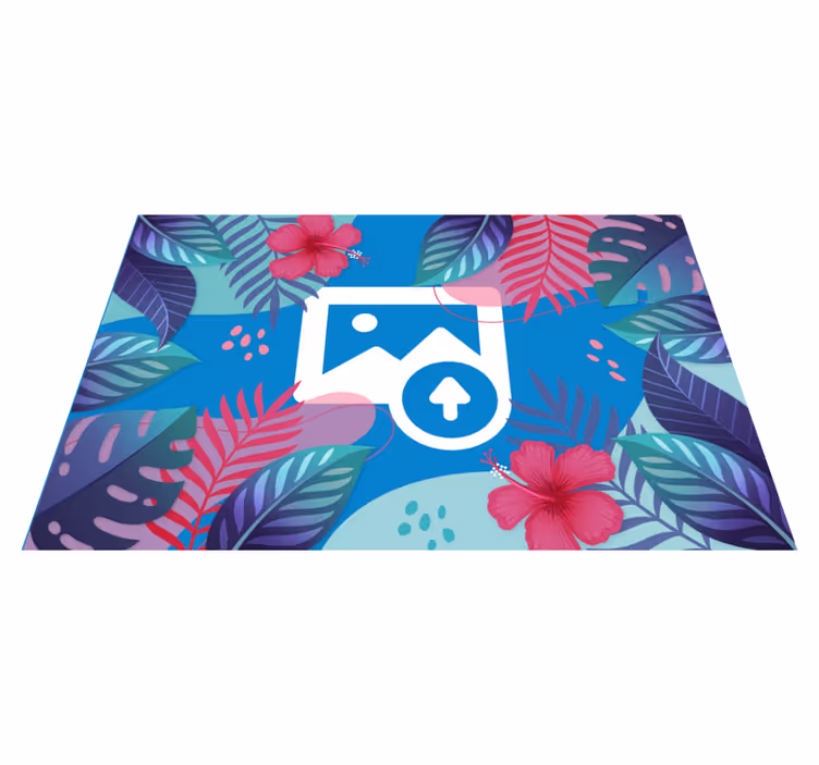 Original placemat colorful tropical leaves design - TenStickers
