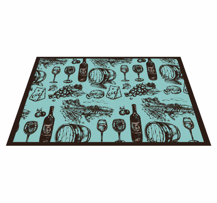 Original placemat vintage culinary themes - TenStickers