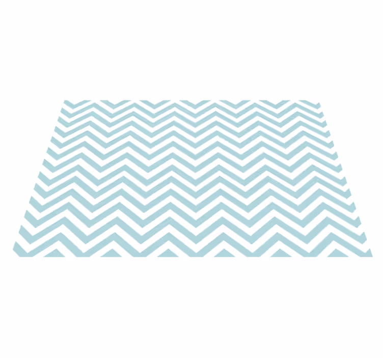 Turquoise zig zag pattern original placemats - TenStickers