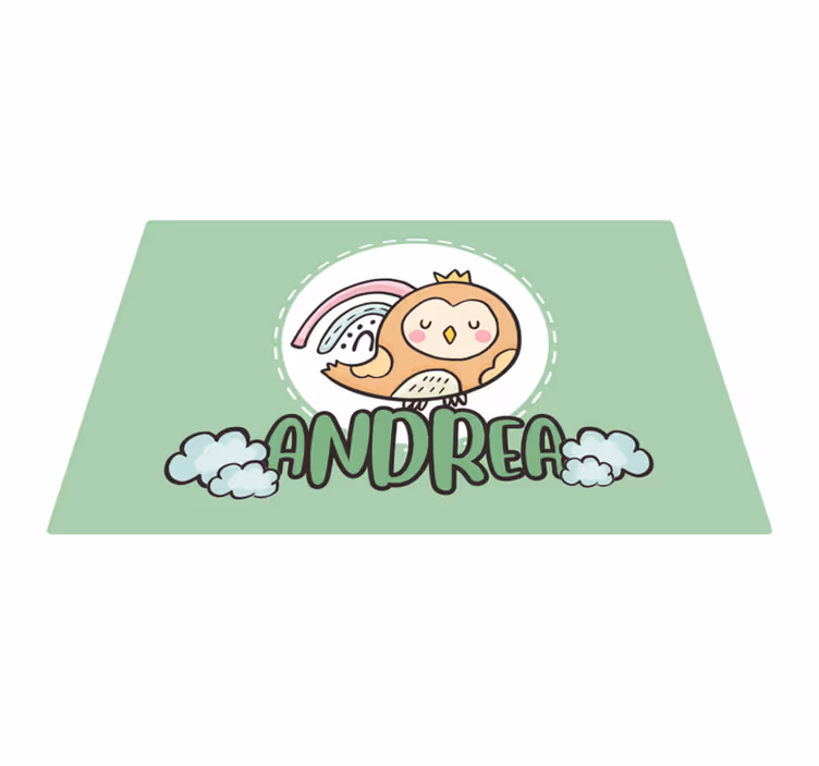 Owl Custom Personalised placemats - TenStickers