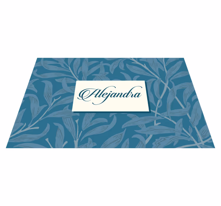 Customisable placemat with elegant leaf design - TenStickers