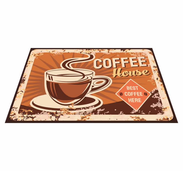 Placemat with quote coffee house inspiration - TenStickers