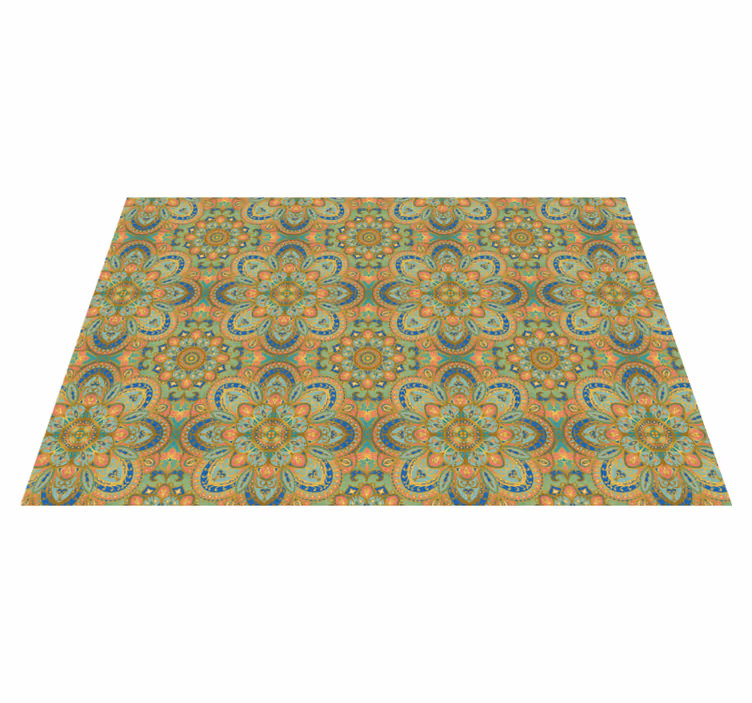 Original placemat elaborate floral design - TenStickers