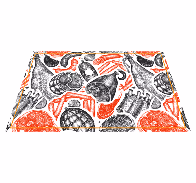 Original placemat food illustration designs - TenStickers