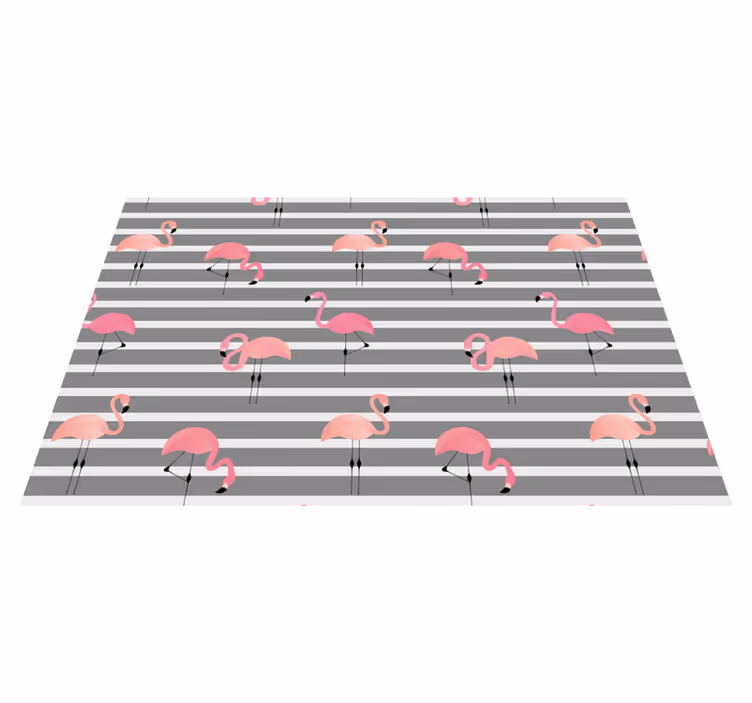 Grey flamingo  modern placemats - TenStickers