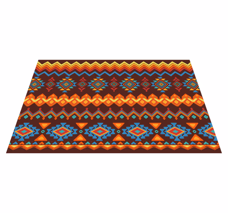 African triangle pattern textured placemats - TenStickers