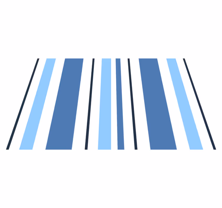 Modern placemat striped blue placemats - TenStickers