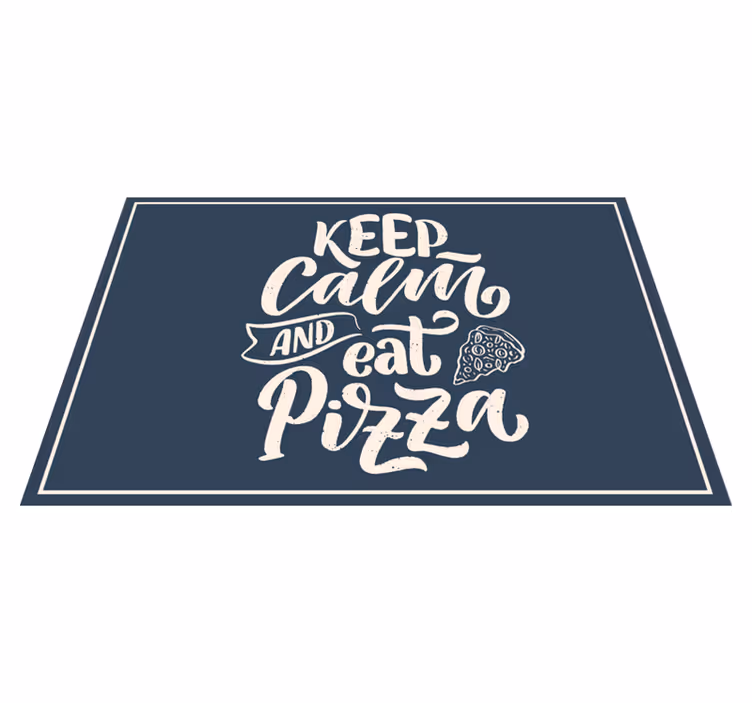 Placemat with quote enjoy life, eat pizza - TenStickers