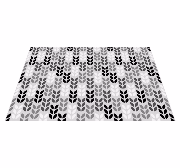Leaf pattern arrangement placemat - TenStickers