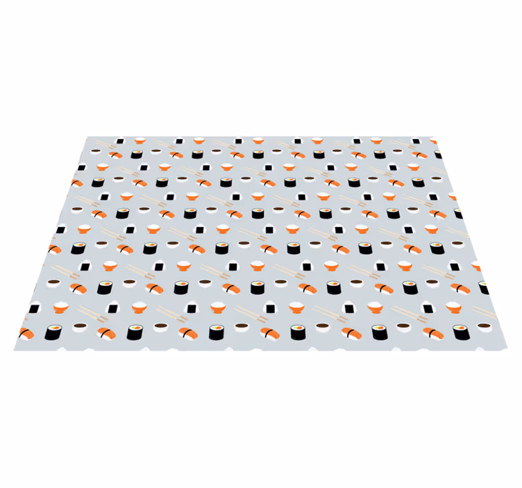 Original placemat sushi pattern design - TenStickers
