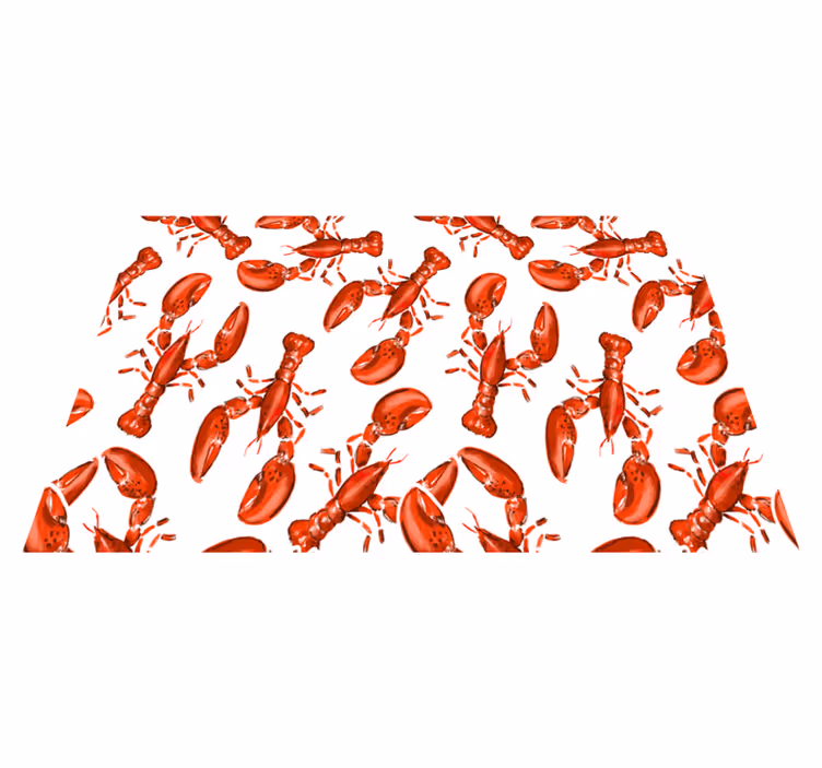 Original placemat lobster pattern design - TenStickers