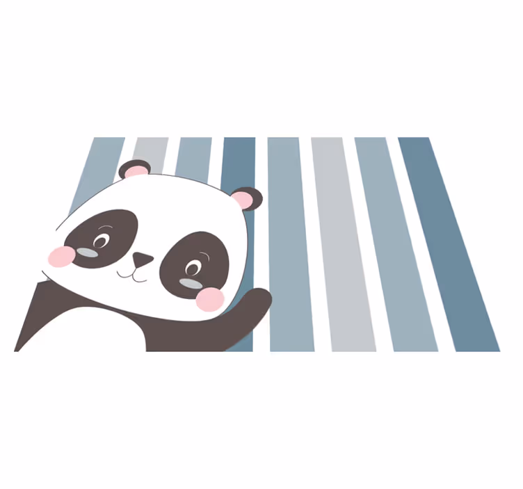 Children placemat panda character design - TenStickers