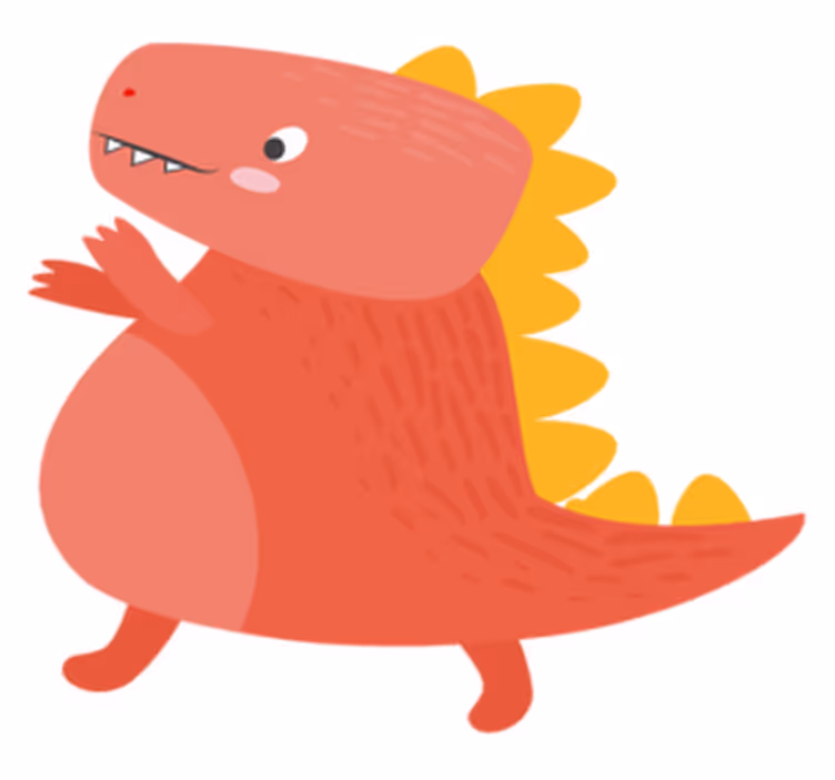 Crazy dinosaur  children placemats - TenStickers