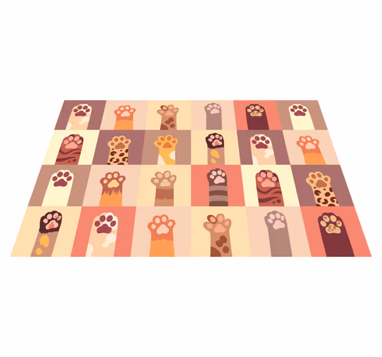 Original placemat with paw print design - TenStickers