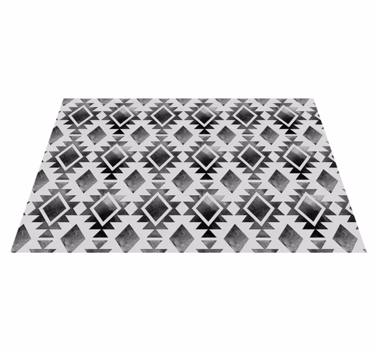 Placemat with geometric monochrome design - TenStickers