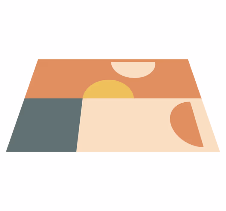 Modern placemat with colorful geometric designs - TenStickers