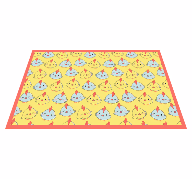 Children placemat cute chick design - TenStickers